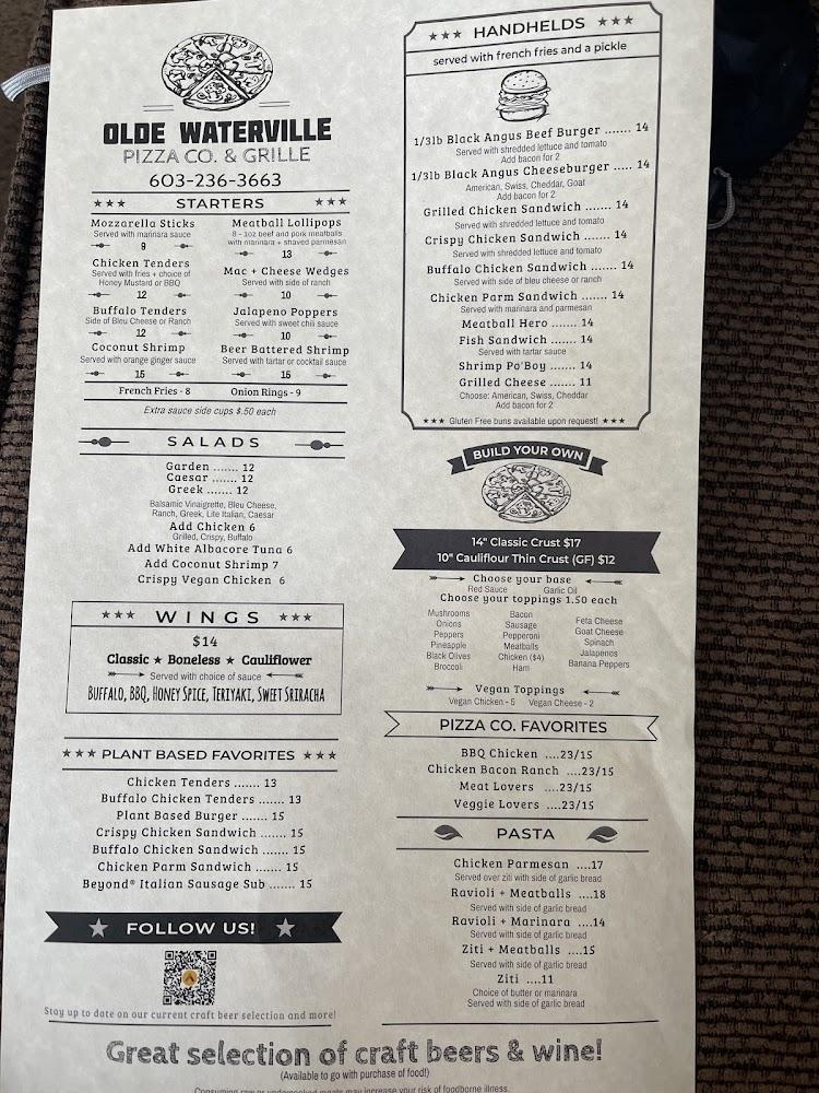 Olde Waterville Pizza 1/3lb Black Angus Cheeseburger